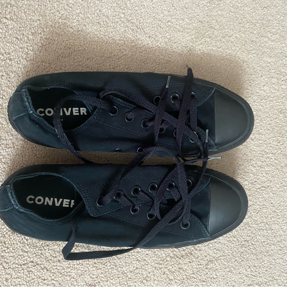 All black converse #converse